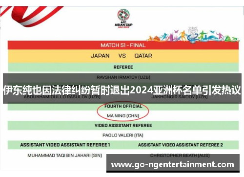 伊东纯也因法律纠纷暂时退出2024亚洲杯名单引发热议